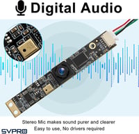 Svpro 8MP USB Kameramodul Mikrofonnal - 105° Széles Látószögű 4K Webkamera Fix Fókusszal Lézergravírozáshoz, PC, Raspberry Pi Kompatibilis 2
