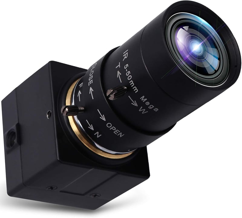 Svpro 8MP USB Webkamera 5-50mm Manuális Zoom Objektívvel, Sony IMX179 Szenzor, 2448P Felbontás, Windows/Linux/Mac Kompatibilis, Ipari és Orv