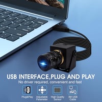 Svpro 8MP Zoom Webkamera Laptophoz - 2.8-12mm Makró USB Kamera PC-hez, Manuális Fókusz, 4K Felbontás, Tripod/Fali Rögzítés, Windows/Mac/Linu 5