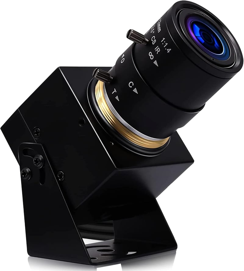 Svpro 8MP Zoom Webkamera Laptophoz - 2.8-12mm Makró USB Kamera PC-hez, Manuális Fókusz, 4K Felbontás, Tripod/Fali Rögzítés, Windows/Mac/Linu