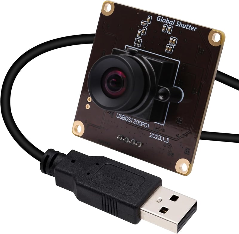 Svpro Global Shutter USB Kamera Modul - 90fps Nagysebességű Webkamera 2MP AR0234 Torzításmentes M12 Lencsével, 1920x1200 Felbontás Számítógé