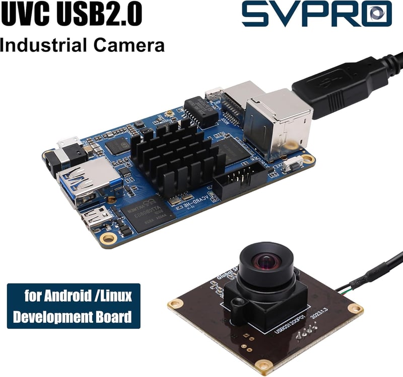 Svpro Global Shutter USB Kamera Modul - 90fps Nagysebességű Webkamera 2MP AR0234 Torzításmentes M12 Lencsével, 1920x1200 Felbontás Számítógé