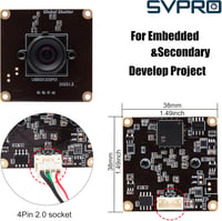 Svpro Global Shutter USB Kamera Modul - 90fps Nagysebességű Webkamera 2MP AR0234 Torzításmentes M12 Lencsével, 1920x1200 Felbontás Számítógé 6