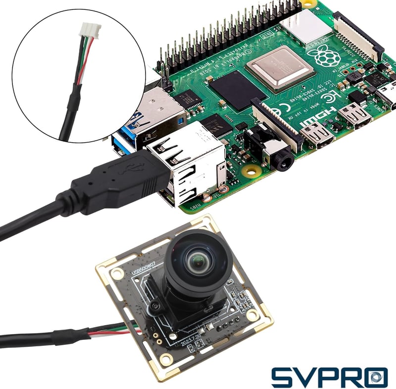 Svpro Jeston Nano 5MP 30FPS USB kamera modul M12 120° széles látószög webcam - 5MP-H120 M12 (HFOV 118°)