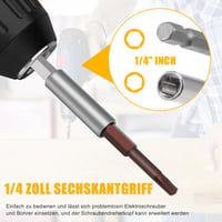 SVUPUE 9-dielna súprava predlžovacích nadstavcov na bity, 1/4" šesťhranné upínanie, držiak bitov s rýchloupínaním pre elektrické skrutkovače a vŕtačky, 60/100/150 mm 5