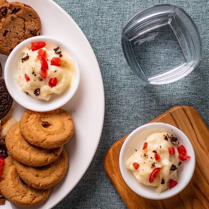 SVUPUE Mini fehér kerek mártásos tálkák, szósz sushihoz szójához desszert tál, snack gyümölcs, 12 darabos készlet