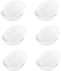 SVUPUE Mini fehér kerek mártásos tálkák, szósz sushihoz szójához desszert tál, snack gyümölcs, 12 darabos készlet 1