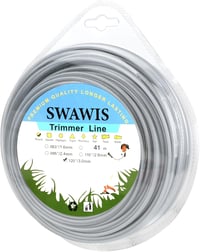 SWAWIS 3.0mm x 41m Acélhuzal Fűkasza Damil Fűnyíró Szál Kerthez 6