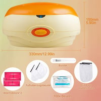 SWAWIS Set pentru tratament cu parafină pentru mâini și picioare, 200 W, 900 g parafină 3