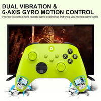 SWCTIM bežični Xbox kontroler – kompatibilan s Xbox One, Xbox Series X/S, Xbox One X/S, žuti gamepad 5