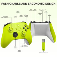 SWCTIM bežični Xbox kontroler – kompatibilan s Xbox One, Xbox Series X/S, Xbox One X/S, žuti gamepad 7