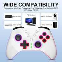 SWCTIM bežični kontroler za Xbox, kompatibilan s Xbox One, Xbox Series X/S, Xbox One X/S - bijeli gamepad 2