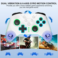 SWCTIM bežični kontroler za Xbox, kompatibilan s Xbox One, Xbox Series X/S, Xbox One X/S - bijeli gamepad 5