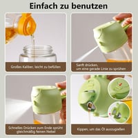 SWEET VIEW 2 az 1-ben Olajpermetező 470 ml - Üveg Olajadagoló és Spray Salátához, Grillezéshez és Airfryerhez - Zöld 2