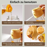 SWEET VIEW 2 az 1-ben Üveges Olajpermetező 470ml - Sárga Olajadagoló Spray Salátához, Grillezéshez és Forrólevegős Sütőhöz 2