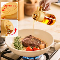 SWEET VIEW 2 az 1-ben Üveges Olajpermetező 470ml - Sárga Olajadagoló Spray Salátához, Grillezéshez és Forrólevegős Sütőhöz 4