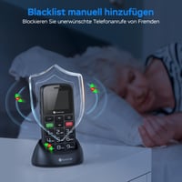 Telefon mobil pentru seniori SweetLink S2PLUS fără abonament, telefon cu butoane mari, Dual-SIM, funcție SOS 6
