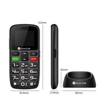 Telefon mobil pentru seniori SweetLink S2PLUS fără abonament, telefon cu butoane mari, Dual-SIM, funcție SOS 9