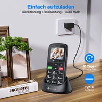 Telefon mobil pentru seniori SweetLink S2PLUS fără abonament, telefon cu butoane mari, Dual-SIM, funcție SOS 5