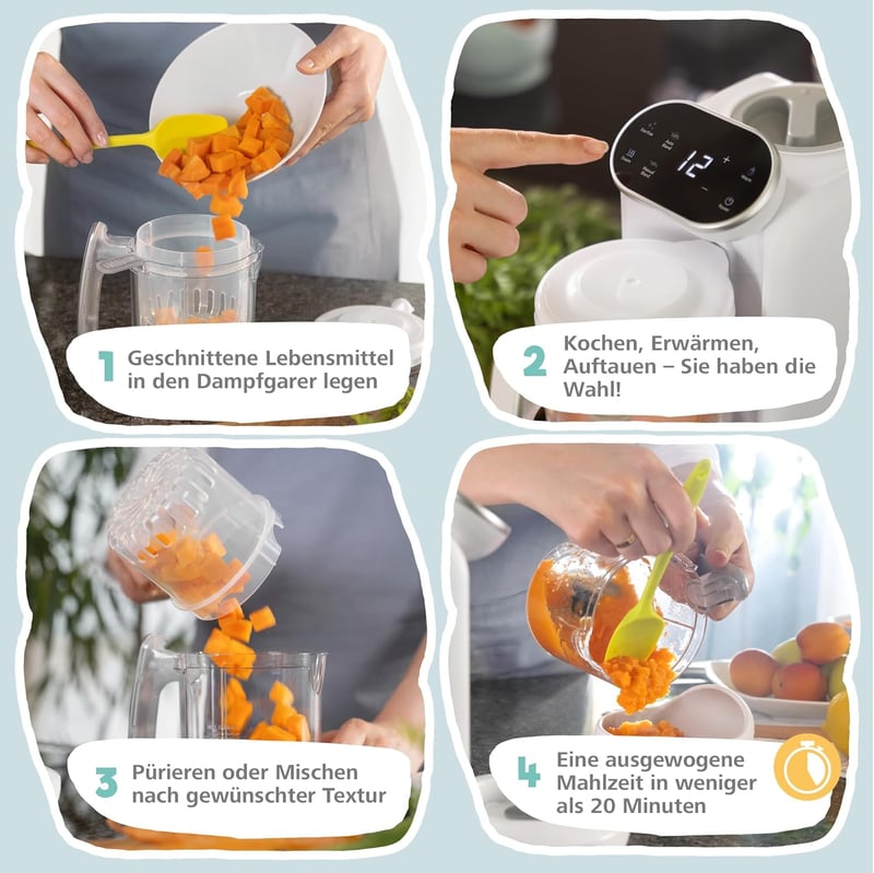 Sweety Fox 7 funkciós bébiétel készítő gőzölő mixer sterilizáló