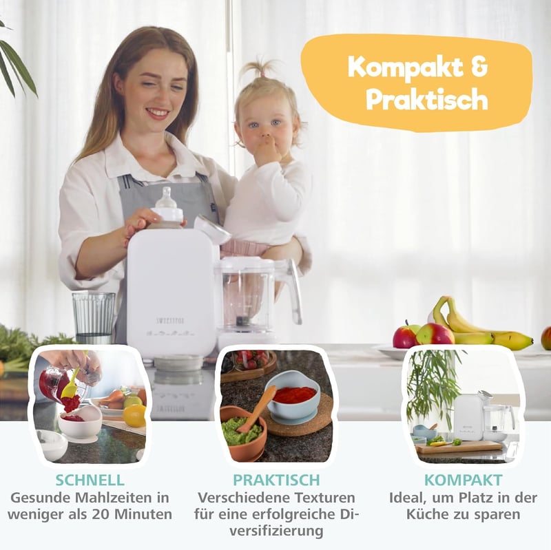 Sweety Fox 7 funkciós bébiétel készítő gőzölő mixer sterilizáló