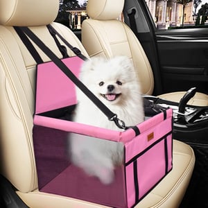 SWIHELP Husă auto de protecție pentru animale de companie, geantă de transport lavabilă și sigură pentru câini și pisici, cu buzunar cu fermoar