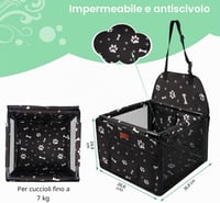 Husă auto impermeabilă pentru câini SWIHELP și geantă de transport pentru animale de companie, pentru câini, pentru mașină 5