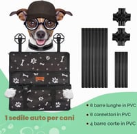Husă auto impermeabilă pentru câini SWIHELP și geantă de transport pentru animale de companie, pentru câini, pentru mașină 2