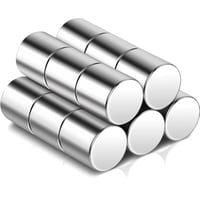 Swihorab 15 db Erős Neodímium Mágnes 10x10 mm Ezüst Tábla Hűtőszekrény 1