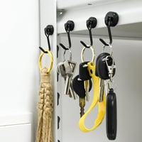 Swihorab Erős Mágneses Horgok 6 db 16mm Neodímium 10kg Teherbírás Forgó Rozsdamentes 6