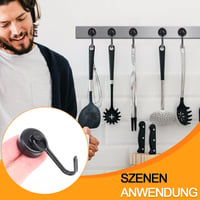 Swihorab Erős Mágneses Horgok 6 db 16mm Neodímium 10kg Teherbírás Forgó Rozsdamentes 4
