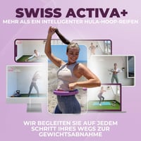 Inteligentný hula hoop Swiss Activa+ S5.S+ s počítadlom, nastaviteľná veľkosť 60 – 112 cm, tichý chod, pre dospelých aj deti, fitness na chudnutie 9