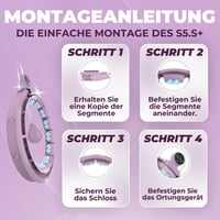 Inteligentný hula hoop Swiss Activa+ S5.S+ s počítadlom, nastaviteľná veľkosť 60 – 112 cm, tichý chod, pre dospelých aj deti, fitness na chudnutie 6