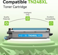 Swiss Toner TN248XL Kompatibilis Festékkazetta Brother MFC-L3760CDW DCP-L3560CDW HL-L3240CDW Nyomtatókhoz - 4 db-os Szett 4