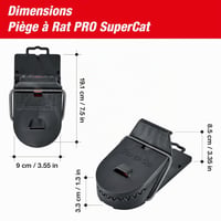 SWISSINNO Pro SuperCat Pasca na potkany – 1 pasca + 2 náplne s arašidovou návnadou – Patentovaný systém Easy Catch – Silná pružina – Opakovane použiteľná 8