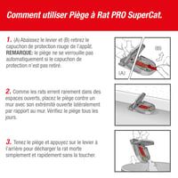 SWISSINNO Pro SuperCat Pasca na potkany – 1 pasca + 2 náplne s arašidovou návnadou – Patentovaný systém Easy Catch – Silná pružina – Opakovane použiteľná 7