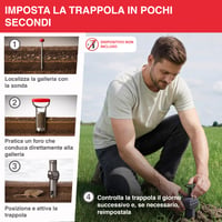 SWISSINNO PRO SuperCat Pasca na hraboše a poľné myši – Tunelová úderová pasca, citlivý spúšťač, jednoduché nastavenie, opakovane použiteľná – 1 4