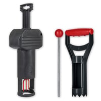 SWISSINNO Vole Trap PRO SuperCat Capcană pentru șoareci de câmp și cârtițe cu kit de accesorii - Capcană eficientă împotriva șoarecilor de câmp și a cârtițelor comune, declanșator patentat, sigură, reutilizabilă, 1 buc. capcană + 1 buc. kit 4