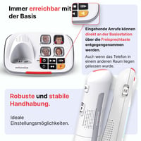 Bezdrôtový stolný telefón Swissvoice Xtra 2355 DECT – veľké tlačidlá, záznamník, Audio Boost, kompatibilný s načúvacími prístrojmi, blokovanie hovorov 3