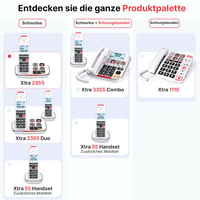 Bezdrôtový stolný telefón Swissvoice Xtra 2355 DECT – veľké tlačidlá, záznamník, Audio Boost, kompatibilný s načúvacími prístrojmi, blokovanie hovorov 6