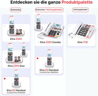 Swissvoice Xtra 55 kiegészítő DECT kézibeszélő Xtra 2355/2355 Duo/3355 Combo készülékekhez 6