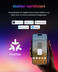 LED pásik SwitchBot RGBICWW 5 m, 72 LED/m, podpora Matter, Apple Home, Alexa a Google Home, 16 miliónov farieb, synchronizácia s hudbou, nepriame osvetlenie 2