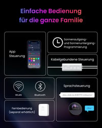 LED pásik SwitchBot RGBICWW 5 m, 72 LED/m, podpora Matter, Apple Home, Alexa a Google Home, 16 miliónov farieb, synchronizácia s hudbou, nepriame osvetlenie 9