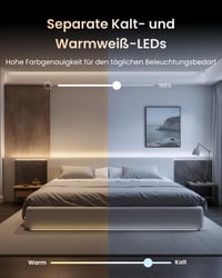 LED pásik SwitchBot RGBICWW 5 m, 72 LED/m, podpora Matter, Apple Home, Alexa a Google Home, 16 miliónov farieb, synchronizácia s hudbou, nepriame osvetlenie 5