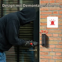 Inteligentná klávesnica na dvere SwitchBot Smart Keypad Touch, bezkľúčový prístup pomocou odtlačkov prstov, vodoodolnosť IP65, podpora virtuálnych hesiel, zabezpečenie domácnosti 9