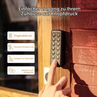 Inteligentná klávesnica na dvere SwitchBot Smart Keypad Touch, bezkľúčový prístup pomocou odtlačkov prstov, vodoodolnosť IP65, podpora virtuálnych hesiel, zabezpečenie domácnosti 2