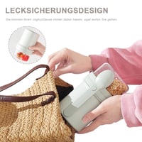 Pahar pentru musli Swkien la pachet 450 ml + 250 ml, recipient pentru iaurt cu lingură, bol pentru cereale etanș, gri deschis 8