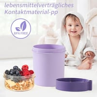 Swkien szöcske pohár kanállal, 560ml+220ml, lila, szellőző, mosogatógépben mosható - Vivid Lilac 8