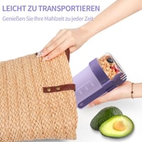 Swkien szöcske pohár kanállal, 560ml+220ml, lila, szellőző, mosogatógépben mosható - Vivid Lilac 7