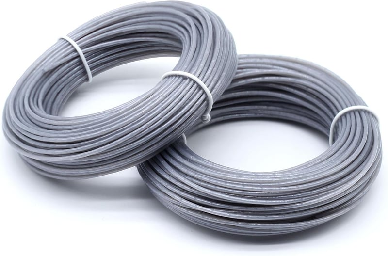 SWNKDG 48m Damil Bosch Fűkaszához - 1.6mm Szürke Nylon Vágószál Minden Jelenlegi Tekercshez Kompatibilis